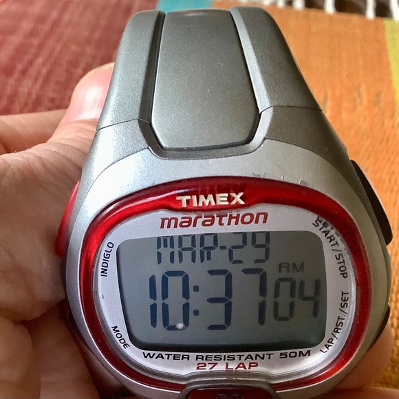 Retro Timex Marathon 27 lap sports watch - Picture 5 of 6